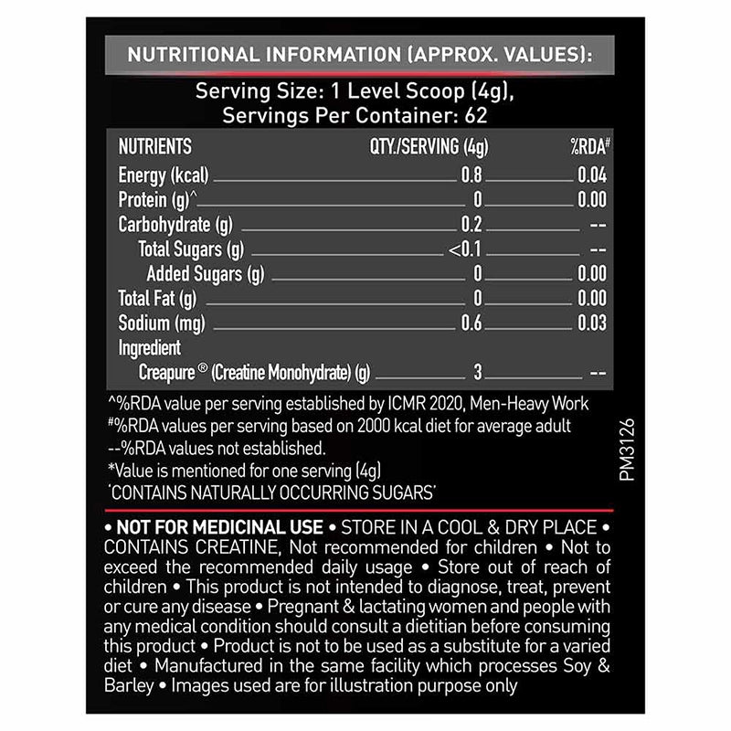 MuscleBlaze CreaPRO Creatine Flavored, 250g
