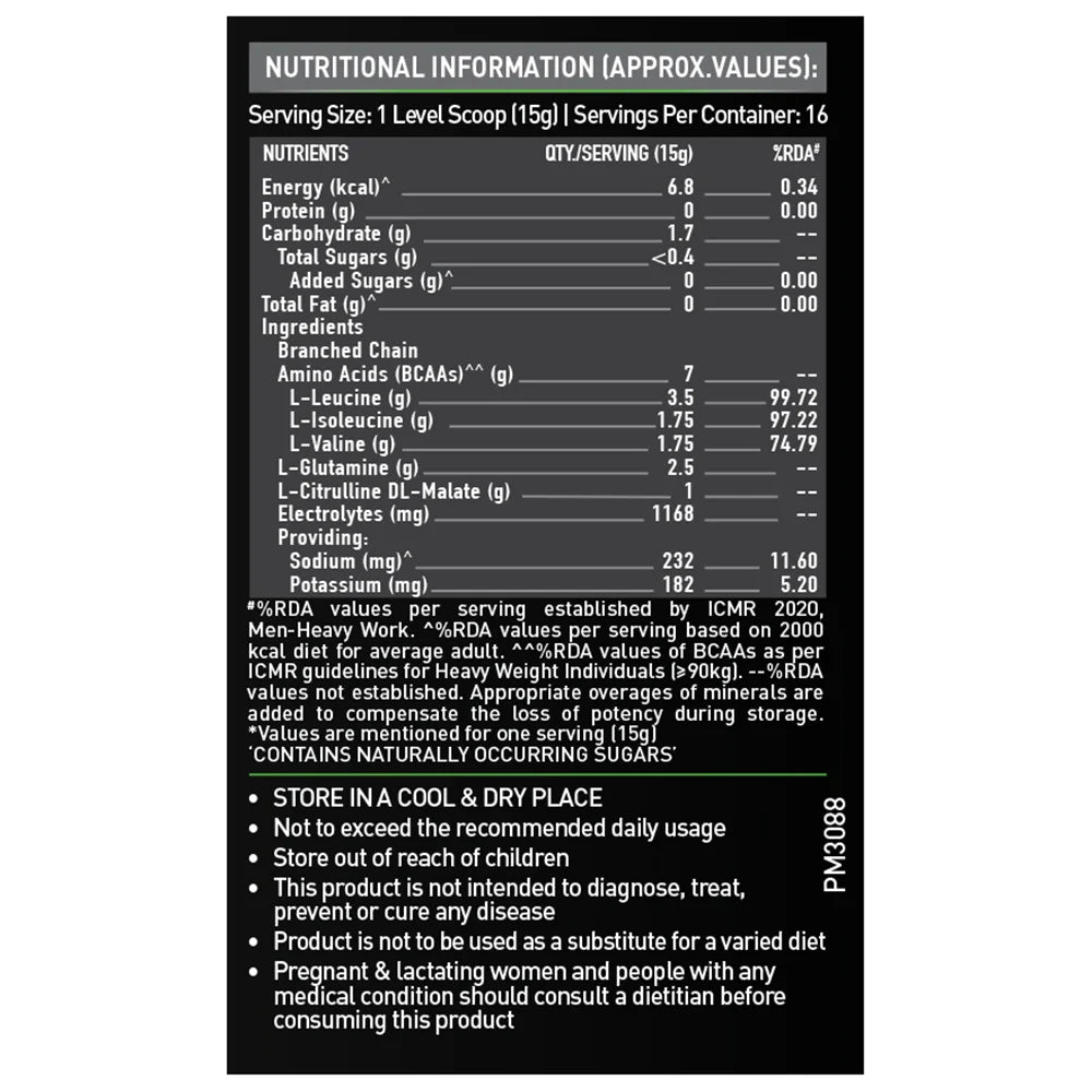 MuscleBlaze BCAA Pro, 240 g