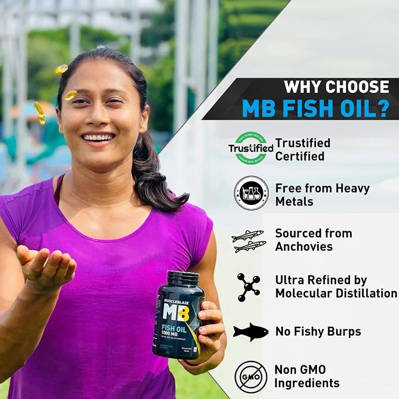 MuscleBlaze Omega3 Fish Oil
