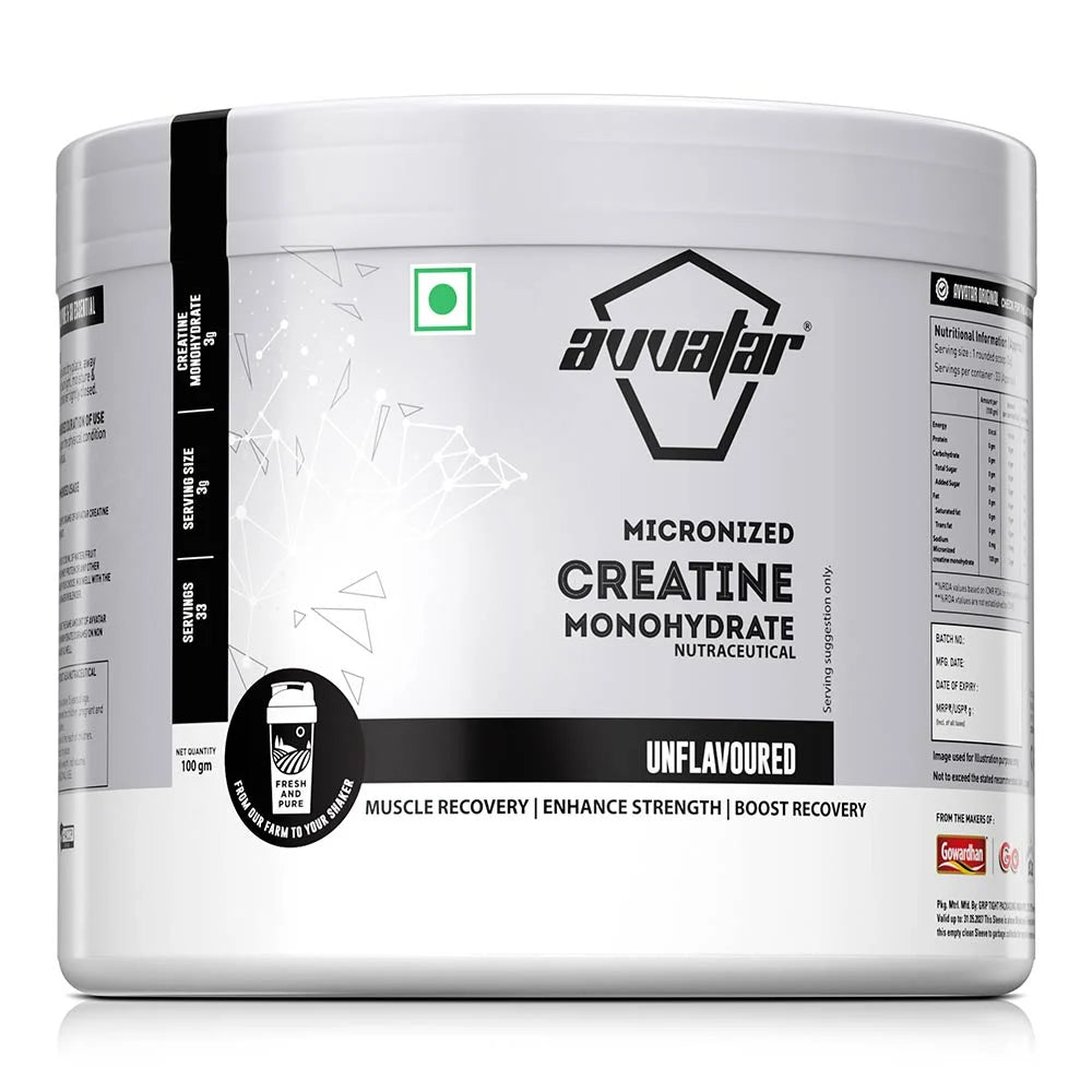 Avvatar Creatine Monohydrate, 100g