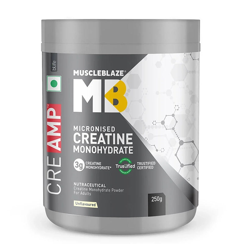 MuscleBlaze Creatine Monohydrate CreAMP, 250g