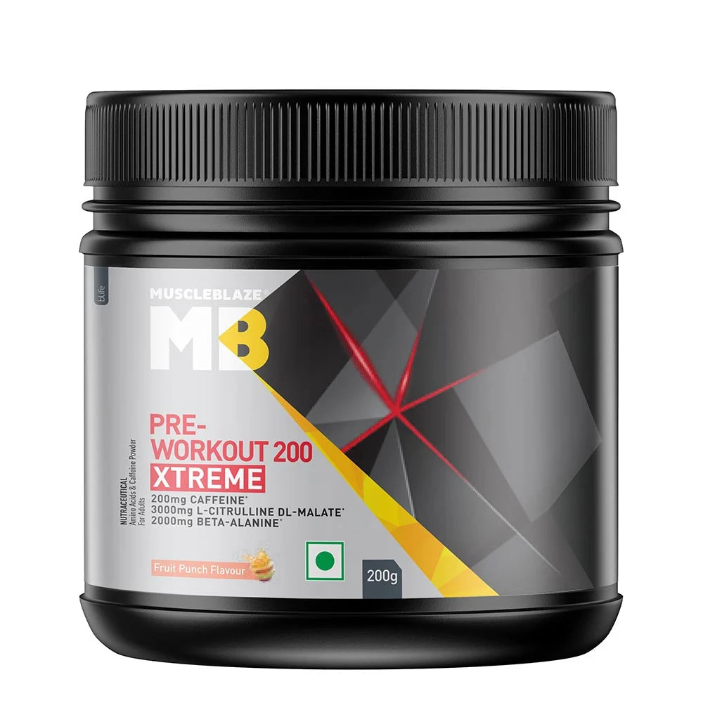 MuscleBlaze PRE Workout 200 Xtreme, 200g