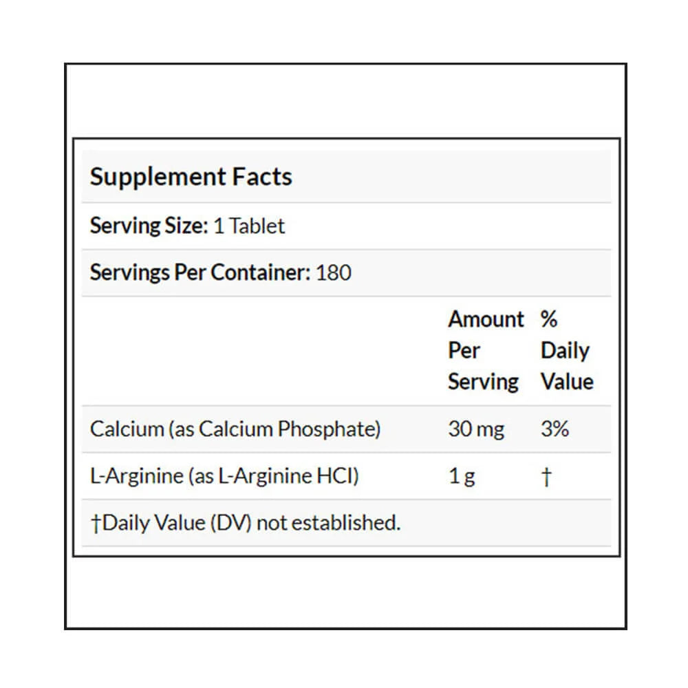 GAT L-Arginine, 180 tabs