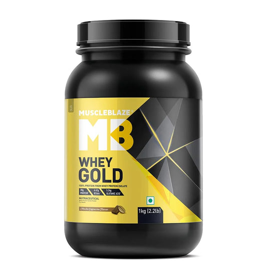 MuscleBlaze Whey Gold Isolate, 1kg