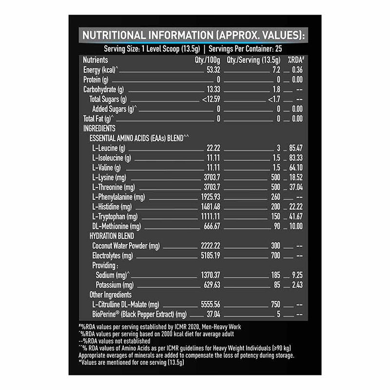 MuscleBlaze EAA 8000, 340g