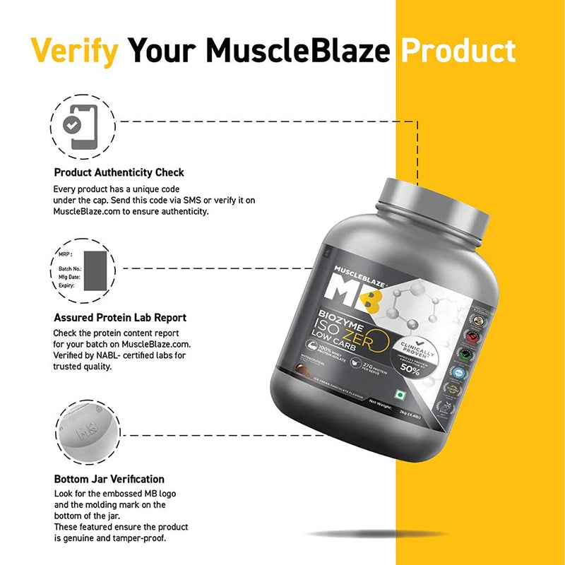 MuscleBlaze Biozyme Iso-Zero, 2kg