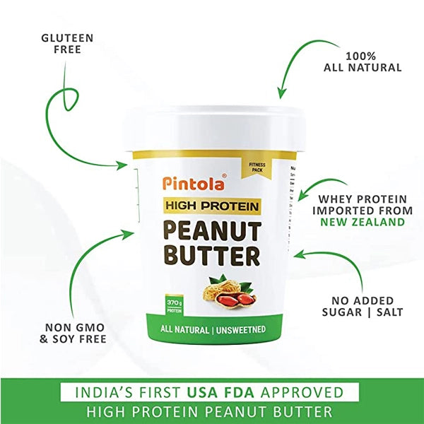 Pintola Peanut Butter, 1kg - Unsweetened